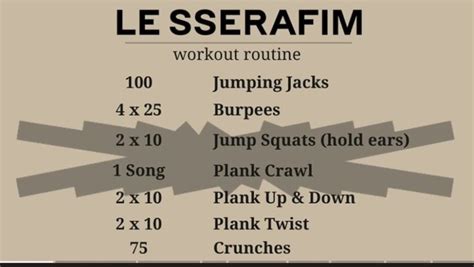 le sserafim workout